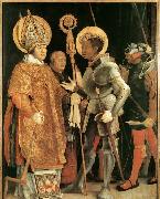 Matthias  Grunewald Meeting of St Erasm and St Maurice oil painting artist